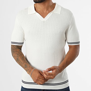 Frilivin - Polo Mangas Cortas Punto 671 Beige Claro