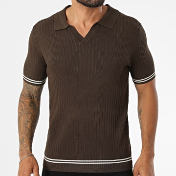 Frilivin - Polo Kurzarm Maschenware 671 Braun