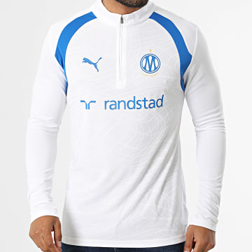 Puma - Camiseta De Fútbol Manga Larga OM 786418 Blanco