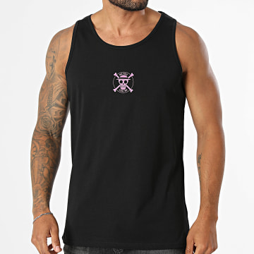 One Piece - Top Badge Nero Rosa