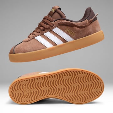 Adidas Sportswear - Baskets Femme VL Court 3.0 KI2102 Preloved Brown Frozen Purple Gold Metallic