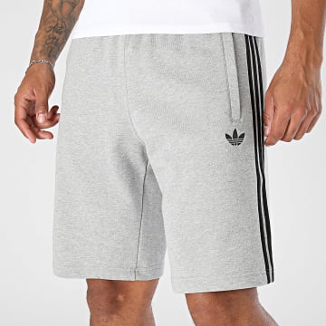 Adidas Originals - Pantalón Corto de chándal 3 Stripes KE4108 Gris Jaspeado