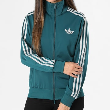 Adidas Originals - Veste Zippée A Bandes Femme Firebird KS4676 Vert