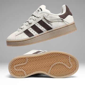 Adidas Originals - Zapatillas Mujer Campus 00s J KI9409 Sesame Aurora Coffee Gum 5