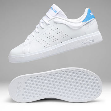 Adidas Sportswear - Baskets Femme Advantage Base 2.0 J JS2531 Footwear White Lucid Ray Blue
