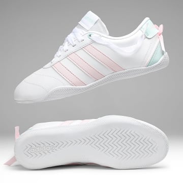 Adidas Sportswear - Baskets Femme Grand Court Lo Girls J KI1764 Footwear White Distilled Pink Halo Mint