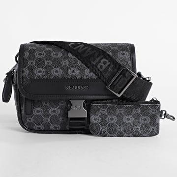 Chabrand - Set Umhängetasche Und Etui Ikone 85056 Schwarz Grau Anthrazit