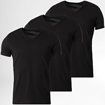 Diesel - Pack of 3 V-Neck T-Shirts A24256-0ALCR Black