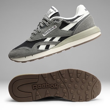 Reebok - Sneakers Classic Nylon 89 100245076 Nero Grigio Gesso