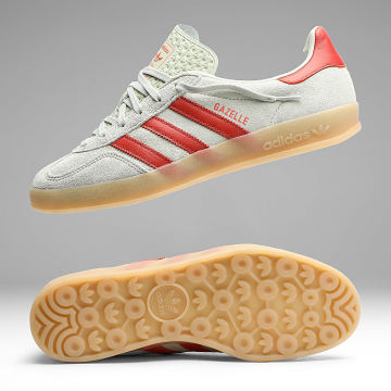Adidas Originals - Baskets Gazelle Indoor W KI7137 Halo Green Preloved Red Gum 4