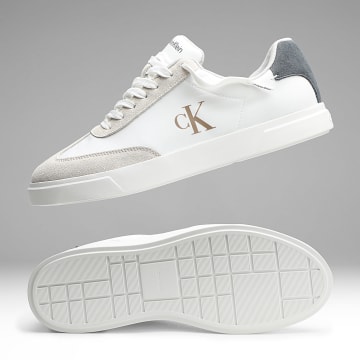 Calvin Klein - Zapatillas Low Prof Cupsole Wt Ny-Su 2202 Dark Ecru Bright White Iron Gate