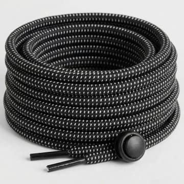 Classic Series - Runde Schnürsenkel Trail Stopper Schwarz