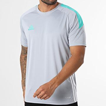 Adidas Sportswear - Maillot A Bandes Tiro 26 Essentials KS5861 Gris Clair
