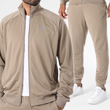 Adidas Originals - Ensemble De Survetement Tech Trefoil Essentials KY2783 Beige Foncé