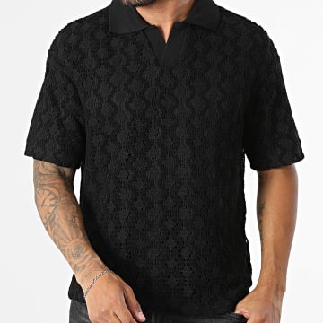 Fusional - Polo Manches Courtes Crochet 603 Noir