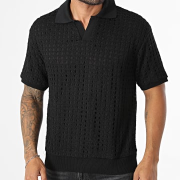 Fusional - Polo Manches Courtes Crochet 602 Noir