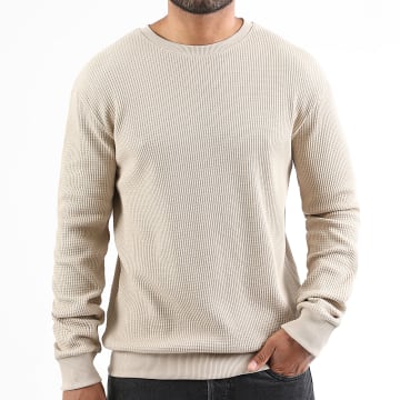 LBO - Jersey Cuello Redondo Punto Waffle 4258 Beige