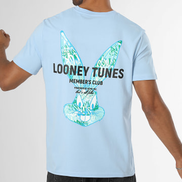 Looney Tunes - T-Shirt New Graff Bugs Bunny Lichtblauw Groen