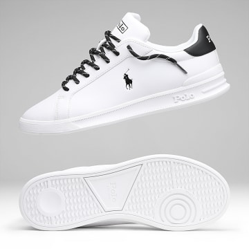Polo Ralph Lauren - Heritage Court II Sneakers White Black x SUPERLACED