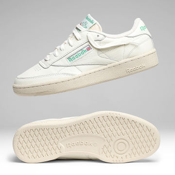 Reebok - Sneaker Club C 85 Vintage 100000317 Top Chalk Paper White Glen Green