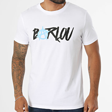 Seth Gueko - Camiseta Barlou Chest Neon blanco negro azul celeste