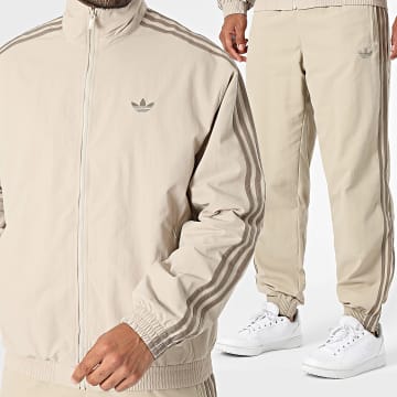 Adidas Originals - Ensemble De Survetement A Bandes Firebird Woven TP KS7494 KS7503 Beige
