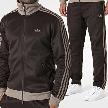 Adidas Originals - Ensemble De Survetement A Bandes Beckenbauer TP KT5042 KT5048 Marron