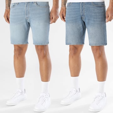 Jack And Jones - Pack of 2 Jean Shorts Regular Fit Rick Original Blue Denim