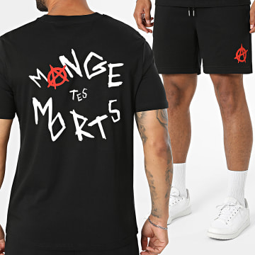 Seth Gueko - Conjunto Camiseta y pantalón chándal Barlou Scribble negro