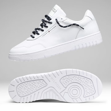 Tommy Hilfiger - Zapatillas Core Leather blancas x SUPERLACED