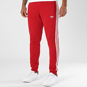 Adidas Originals - Pantalón chándal con bandas 3 Stripes KE1689 Rojo