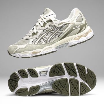 Asics - Baskets Gel Nyc 1203A739 Khaki Pure Silver