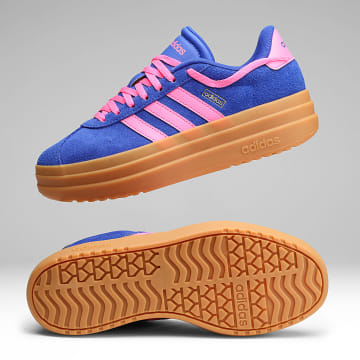 Adidas Performance - Zapatillas Mujer VL Court Bold KH9462 Lucid Blue Lucid Pink Gold Metallic