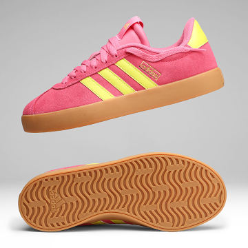 Adidas Performance - Zapatillas Mujer VL Court 3.0 KI2113 Lucid Pink Pure Lemon Gold Metallic