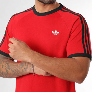 Adidas Originals - Tee Shirt A Bandes 3 Stripes KT5051 Rouge Noir