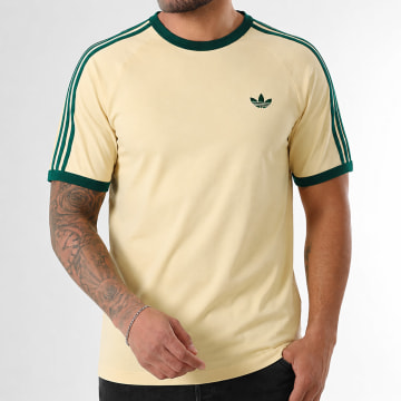 Adidas Originals - Tee Shirt A Bandes 3 Stripes KT5058 Jaune Clair Vert