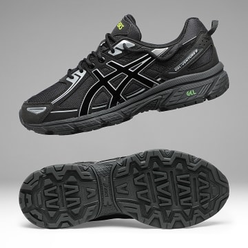 Asics - Baskets Gel Venture 6 1203A438 Black Lime Zest