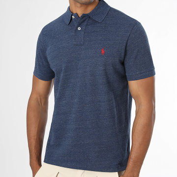 Polo Ralph Lauren - Polo Manga Corta Custom Slim Algodón Piqué Original Player Azul Marino