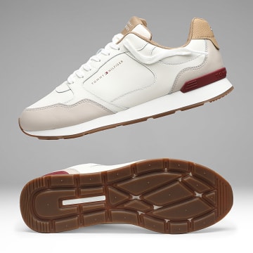 Tommy Hilfiger - Sneakers Light Eva Runner Leather 5906 Ivory Patel