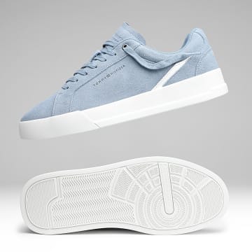 Tommy Hilfiger - Zapatillas TH Court Premium Ante 5880 Azul Azaroso