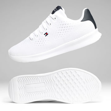 Tommy Hilfiger - Baskets Lightweight Runner Knit 5909 White