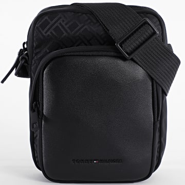 Tommy Hilfiger - Sacoche Nylon Jacquard Mini Reporter 4412 Noir