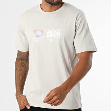Jack And Jones - Camiseta Marina Photo Print Gris Claro