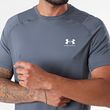 Under Armour - T-Shirts Fitted HeatGear Armour Fitted 1361683 Anthracite Grey