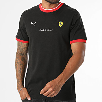 Puma - T-Shirts Ferrari Lifestyle Ringer 636522 Black Red
