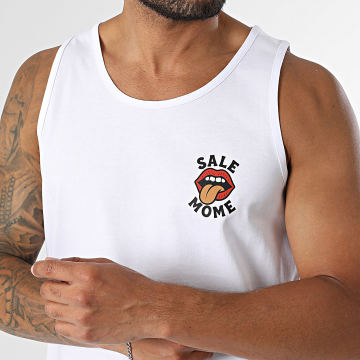 Sale Môme Paris - Camiseta sin mangas Rolling Mome Blanca