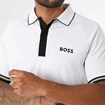 BOSS - Polo Manches Courtes Slim Toc Serve 50559214 Blanc