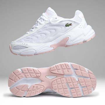Lacoste - Baskets Femme Storm 96 2K Lite 2253 White Light Pink