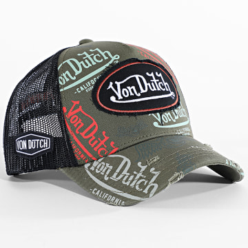 Von Dutch - Gorra Trucker Cafe Verde Kaki Negro
