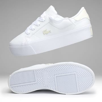 Lacoste - Baskets Femme Ziane Platform 225 White Off White